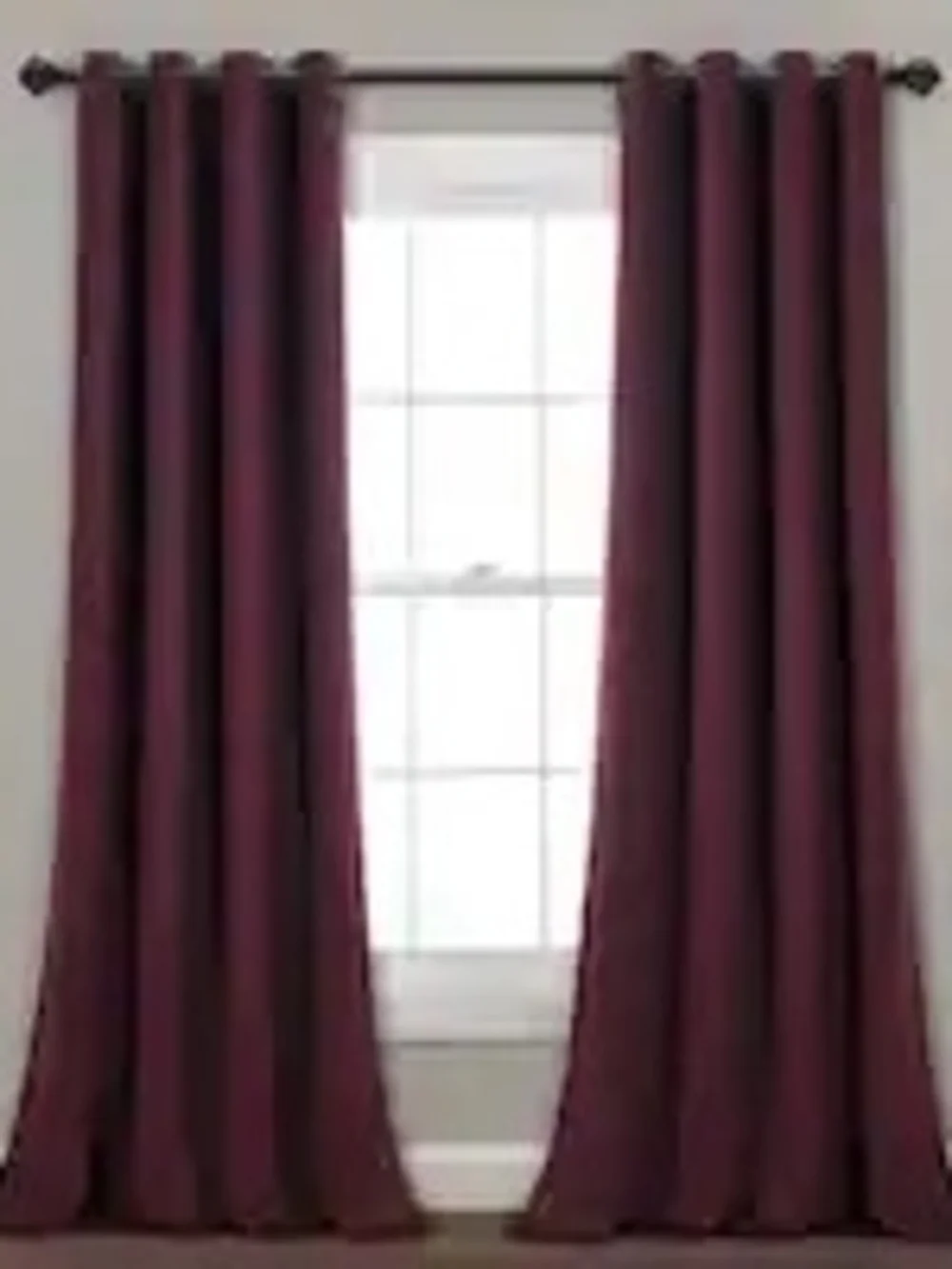 Plum Blackout Grommet Curtain Panels - Everly Collection